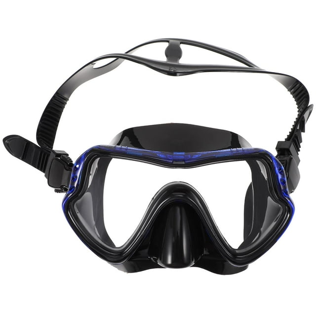 KAKOWELY 1Set Adult Snorkeling Gear Set Blue Comfortable Watertight Mask with Snorkel for Ocean Viewing