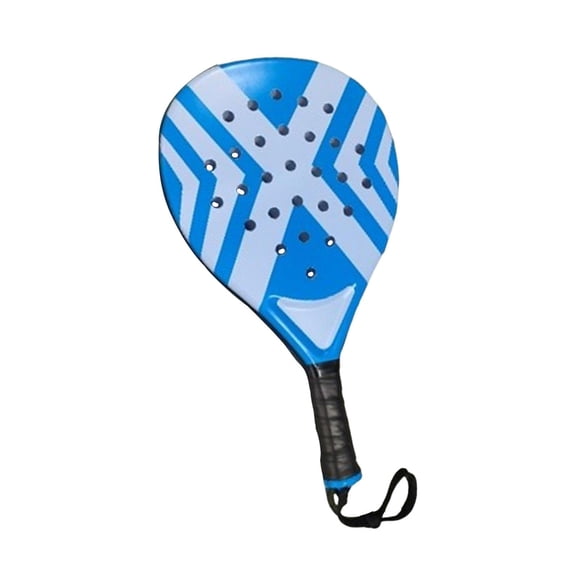 Pala de pádel para deportes al aire libre, robusta, entretenimiento, compacta, para tenis de playa Azul Blanco