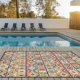 thumbnail image 4 of 7â€™ x 9â€™ MultiAztec Pattern Indoor Outdoor Area Rug, 4 of 8