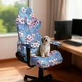 thumbnail image 3 of Xoenoiee Cherry Blossom Oil Painting Print Gaming Chair Cover with Armrest Covers, Stretchable Gaming Computer Office Chair Seat Cover Slipcover with Zipper Universal Ergonomic Rotating Chair Covers, 3 of 7