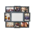 thumbnail image 1 of Melannco Customizable Letterboard 8-Opening Photo Collage, 19 x 17 inch,Distressed Black, 1 of 5
