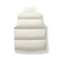 thumbnail image 7 of Stylish Olyvenn Men's Winter Puffer Vest Full Zipper Sleeveless Jackets with Pockets Fleece Stand Collar Lightweight Coats Outerwear White 6, 7 of 7