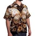 thumbnail image 2 of Butterfly Fission Diagram Men's Short Sleeve Casual Printed Button Down Beach Shirts - Summer Fashion Tops, 2 of 6