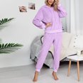 thumbnail image 5 of Aboser Fuzzy Fleece Sweatsuits for Women Set 2 Piece Hoodie Winter Warm Up Sweatshirt and Sweatpants Lounge Sets with Pocket, 5 of 8