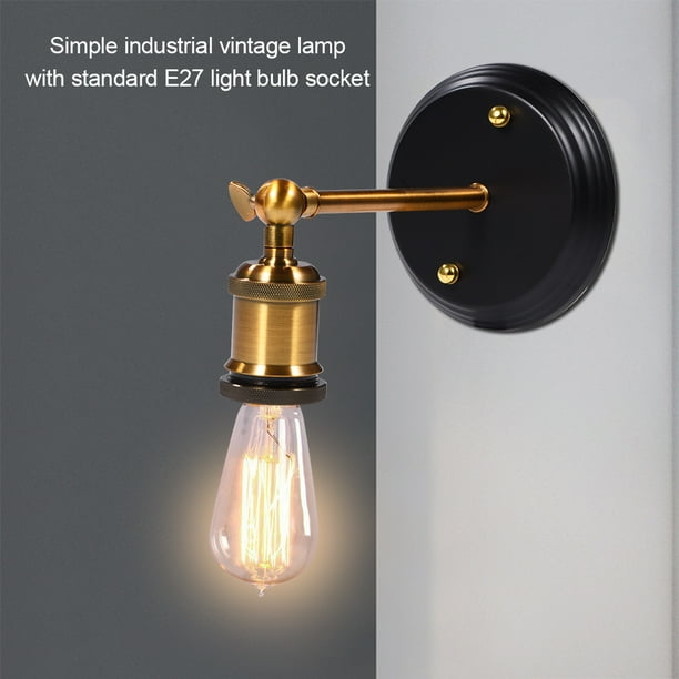 Lamp Holder Single Head Industrial Style Light Support For Lounge Home Meeting Room Shop
