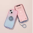 thumbnail image 3 of iFace Look In Lolly (Apple iPhone 14 Pro) Shockproof Transparent Gradient Color Hard Phone Case for Girls Women Adults - Forest Apricot, 3 of 7