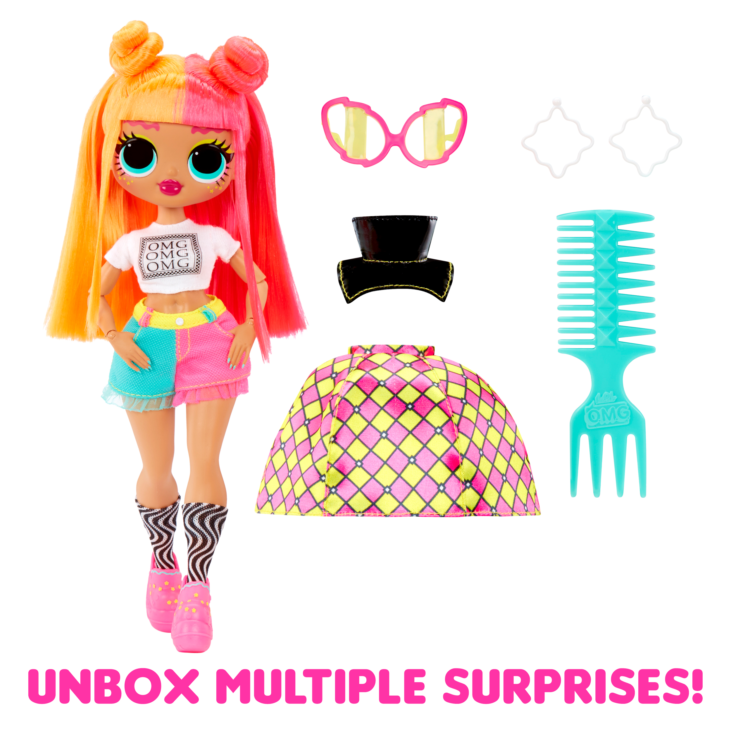 LOL Surprise OMG Neonlicious Fashion Doll with Multiple Surprises Including Transforming Fashions and Fabulous Accessories, Kids Gift Ages 4+ - image 4 of 8