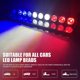thumbnail image 2 of Barra de luces LED de advertencia, cuentas de luz superbrillantes de 12 V y 9 W con ventosa para parabrisas interiores delanteros y traseros (rojo, blanco y azul), 2 of 5