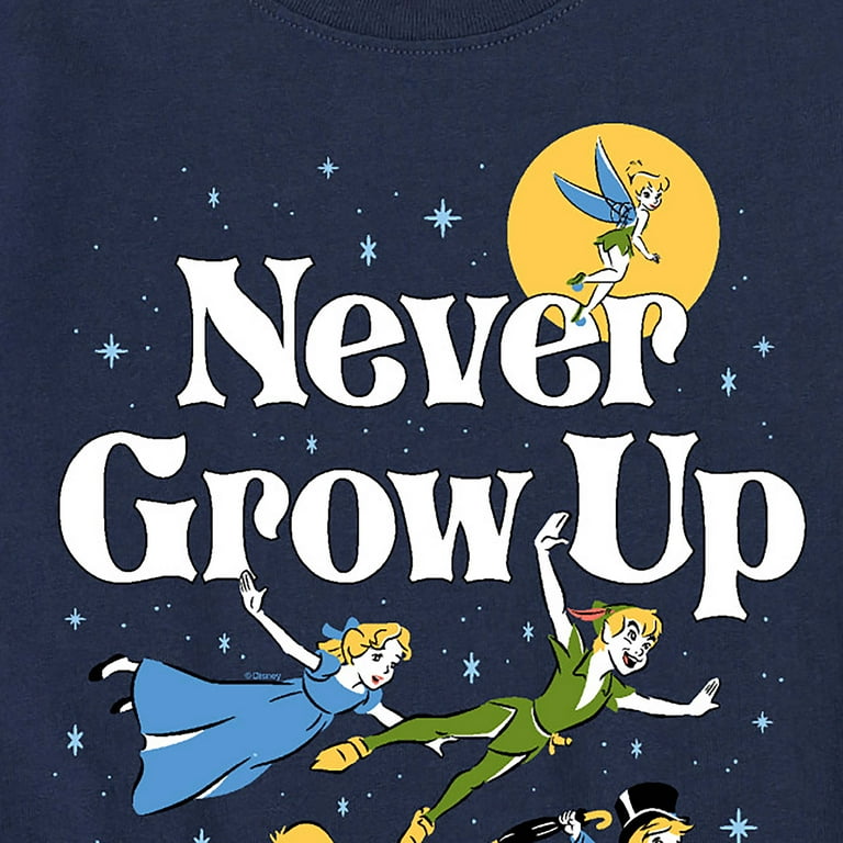 Never grow outlet up disney shirt