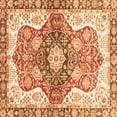 thumbnail image 1 of Ahgly Company Indoor Square Abstract Orange Modern Area Rugs, 5' Square, 1 of 4