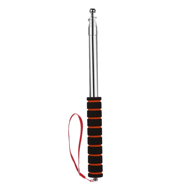 Brand New 2m/2.5 Meters Outdoor Flagpole Stainless Steel Telescopic Flagpole for Teachers' Teaching Pointer Tour Guide Banner 79