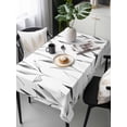 thumbnail image 6 of Gray Leaf Table Cloth, Modern Botanical Foliage Plant Country Pastoral Waterproof Tablecloth for Rectangle Tables, Reusable Washable Fabric Table Cover for Restaurant Kitchen Dining Tables 54"x108", 6 of 6