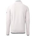 thumbnail image 3 of Men's Cutter & Buck  Oatmeal Lehigh Valley IronPigs Cascade Eco Sherpa Fleece Quarter-Zip Jacket, 3 of 3