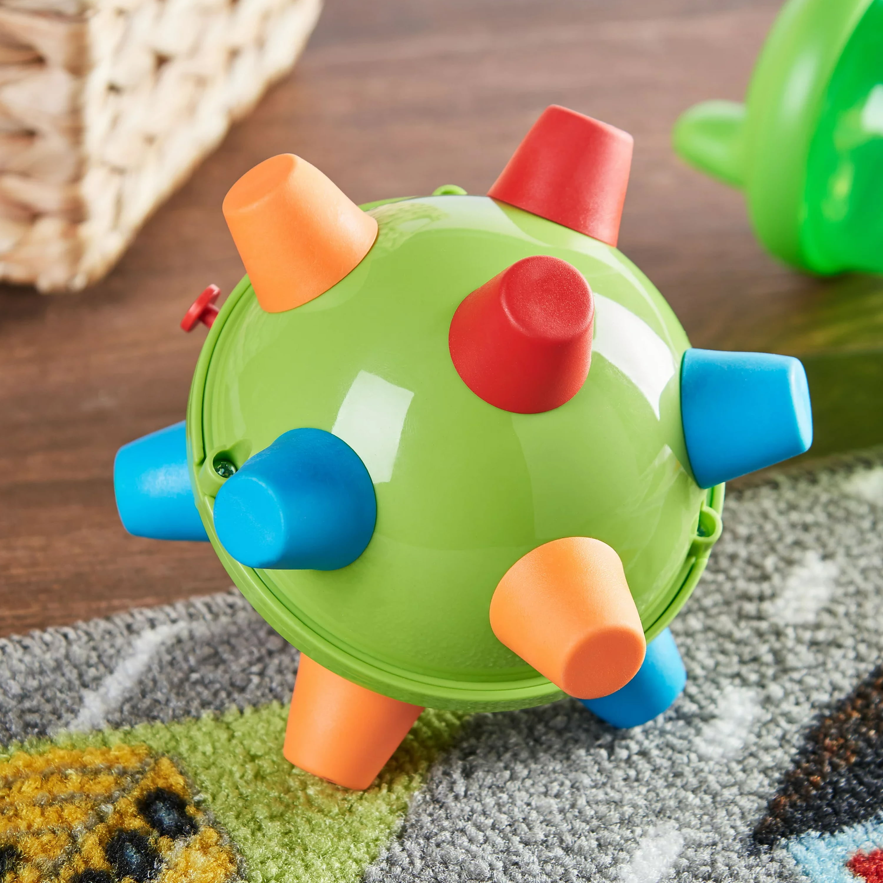 teytoy Developmental Bumpy Ball, USB Charged Bouncing Crawl Ball Toy Baby  Sensory Toys Music Shake Dancing Balls Multicolor Ball