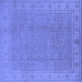 thumbnail image 1 of Ahgly Company Indoor Square Oriental Blue Traditional Area Rugs, 4' Square, 1 of 4