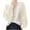 White, variant on Timegard Women's Sweaters Long Sleeve Open Front Cropped Cardigans Sweater Fall Drop Shoulder Knit Tops