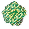 thumbnail image 2 of Letter A Football Green and Gold Foam Coaster Set of 4, 2 of 3