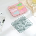 thumbnail image 4 of 2-piece chocolate molds, food-grade non-stick silicone baking, butter molds with different shapes, and silicone molds.blue, 4 of 6