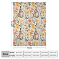 thumbnail image 4 of ONETECH  Easter Fuzzy Blanket  Watercolor Floral Bunny Throw Blanket Soft Warm Flower Rabbit Blanket for Spring Home Chair Sofa Couch Bed, 4 of 6