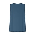 thumbnail image 5 of BUIGTTKLOP Tassel Tank Tops for Women Cotton Linen Distressed Casual Fringe Camisoles Vest Sleeveless Ruffled Crewneck Blouse, 5 of 6