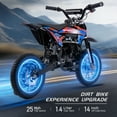 thumbnail image 3 of TOXOZERS 50CC Dirt Bike,Upgraded 2-Stroke Gas Powered Mini Bike for Kids 8+,Max Speed 25Mph,Support Up to 180lbs,Pull Start,Red, 3 of 7