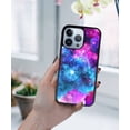thumbnail image 5 of FINCIBO Soft Rubber Protector Cover Case for Apple iPhone 13 Pro 6.1" 2021 (NOT FIT Apple iPhone 13 mini 5.4" 2021/iPhone 13 6.1" 2021/iPhone 13 Pro Max 6.7" 2021), Celestial Blue Purple Galaxy, 5 of 5