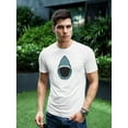 thumbnail image 2 of Illustration Of A Shark Jaw T-Shirt Men -Image by Shutterstock, Male 4X-Large, 2 of 4
