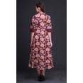 thumbnail image 2 of Bimba Robe Chemise à Imprimé Floral à Boutons, Col Mandarin, Manches Retroussables - Très Petit, 2 of 5