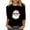 3/4 Sleeve Christmas Shirt-A95 Black, variant on Mifsaly Plus Size Merry Christmas Santa T-Shirt Women 3/4 Sleeve Holiday Shirts Xmas Festival Tops Crewneck Loose Casual Pullover Vacation Party Blouse Gifts