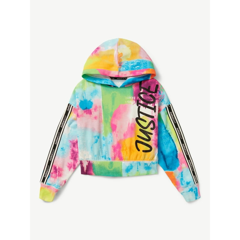 Justice crop top store hoodie