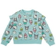 thumbnail image 2 of Hello Kitty My Melody Keroppi Kuromi Fleece Pullover Sweatshirt and Jogger Pants Outfit Set Toddler to Big Kid, 2 of 5