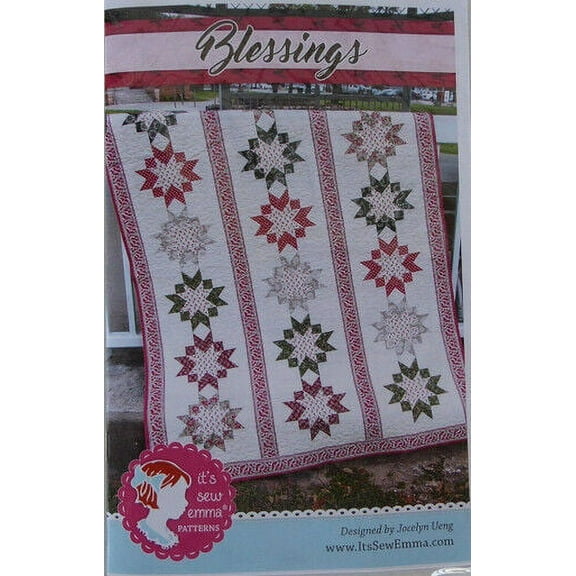 Pattern~Blessings,Quilt Pattern by Sew Emma~ 50 1/2'' x 69''