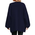 thumbnail image 2 of Delayuji Womens Oversized Cardigan Sweaters Open Front Chunky Knit Casual Loose Long Sleeve Spring Sweater Coats, 2 of 4