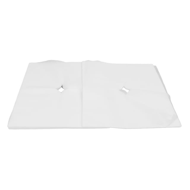 Cover 100Pcs Face Rest Cover Hole Design Water Absorption Breathable Disposable Headrest Cover for Beauty Salons