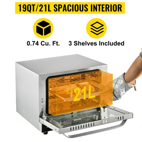 Horno eléctrico con circulación de aire caliente de 21L FD-21 enchufe estadounidense 110V