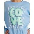 thumbnail image 3 of Justice Girls Fleece Crew Neck, Sizes XS - XLP, 3 of 5