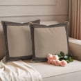 thumbnail image 2 of Black Brown Greek Key Outdoor Waterproof Pillow Covers, Geometric Greece Ancient Farmhouse Geo Decorative Square Throw Pillowcase Sofa Cushion Sham for Patio/Couch/Chair, 20"x20" 2 Pack, 2 of 8