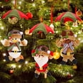thumbnail image 4 of Adornos colgantes de felpa navideña, decoración de árbol de Navidad novedosa, 4 of 5
