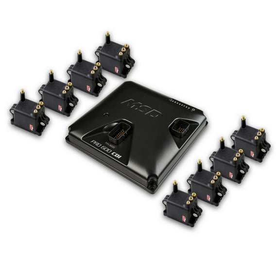 MSD 80003-8HO PRO 600 CDI Ignition and Coil Kit - Black Coils