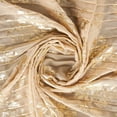 thumbnail image 2 of Zelouf Pleated Chiffon With Metallic Floral  , Sewing, DIY, Crafts Fabric by the Yard, Champagne/gold, 5 Yard, 2 of 3