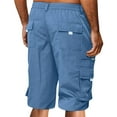 thumbnail image 4 of Ramiter Work Shorts for Men Men's Cargo Shorts Relaxed Fit, Cotton Twill Work Shorts, Outdoor Lightweight Casual Shorts for Men with Pockets Blue,4XL, 4 of 6