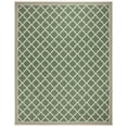 thumbnail image 4 of SAFAVIEH Indoor Outdoor BHS121Y Beach House Green / Creme Rug, 4 of 9