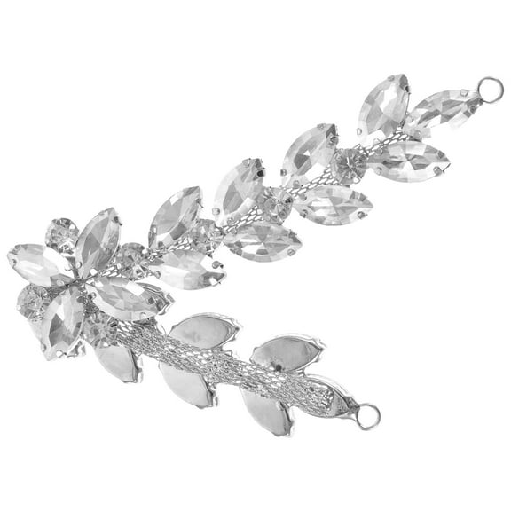 HAMPPLIES Bridal Rhinestone Applique Embellishments 1Set 1.4x0.8x8.1In