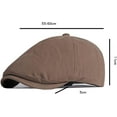 thumbnail image 2 of CoCopeaunts Newsboy Hats for Women Flat Caps for Men Women Beret Hat 6 Panels Ivy Octagonal Newsboy Cap Artist Painter Beret, 2 of 7