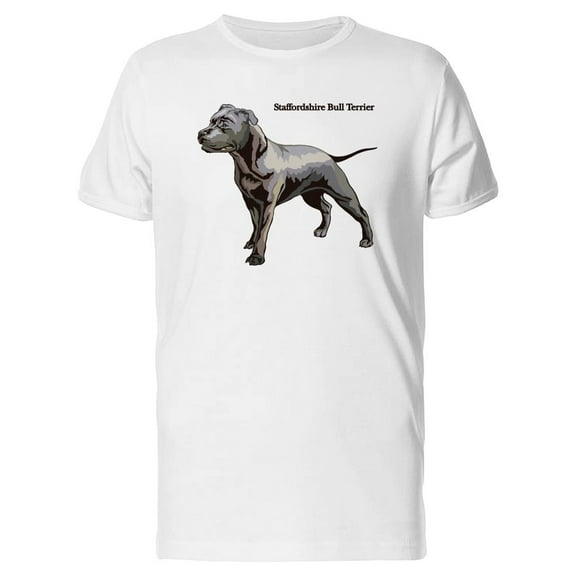 Dog Staffordshire Bull Terrier Tee Men's -Image by Shutterstock