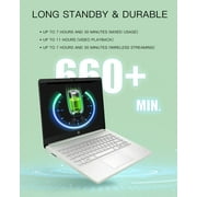HP 14 Student Business Laptop Computer - Microsoft Office Lifetime & Windows 11 Pro • 8GB RAM • 128GB UFS & 256GB Extend Micro SD • Intel 4-Core Processor • HD Display (Green)