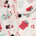 thumbnail image 5 of 12M-6T Toddler Boys Girls Silk Satin Christmas Family Matching Pajama Sets, SILVERCELL 2Pcs Kids Long Sleeve Button Down Pajamas Sleepwear Pj Set, 5 of 7