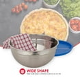 thumbnail image 4 of Home Basics 6-Piece Stainless Steel Nesting Mixing Bowls with Lids, 4 of 7