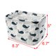 thumbnail image 2 of Caja de almacenamiento de maquillaje con patrón de ballena de tela para el hogar, 2 of 7