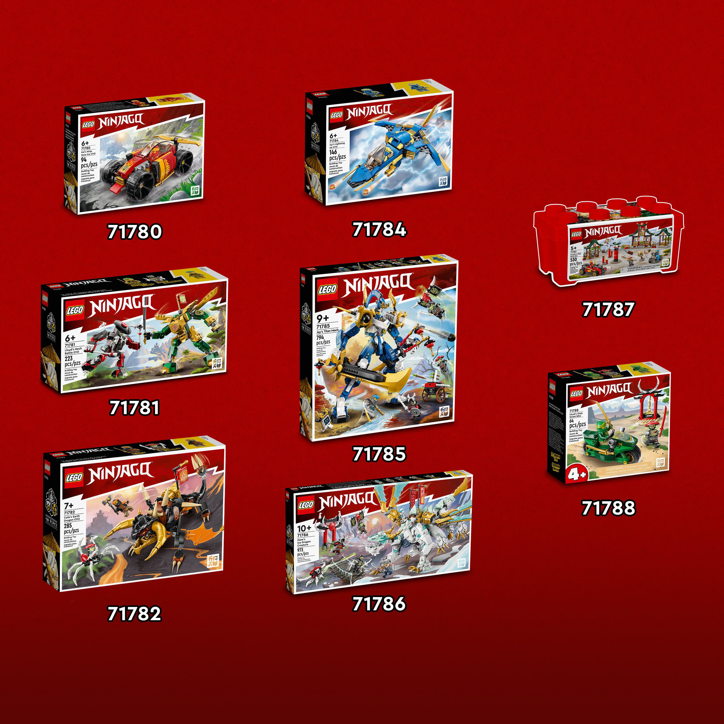 LEGO® NINJAGO 71783 La Moto du Robot de Kai – Évolution, Jouet de Ninja,  Figurine Robot